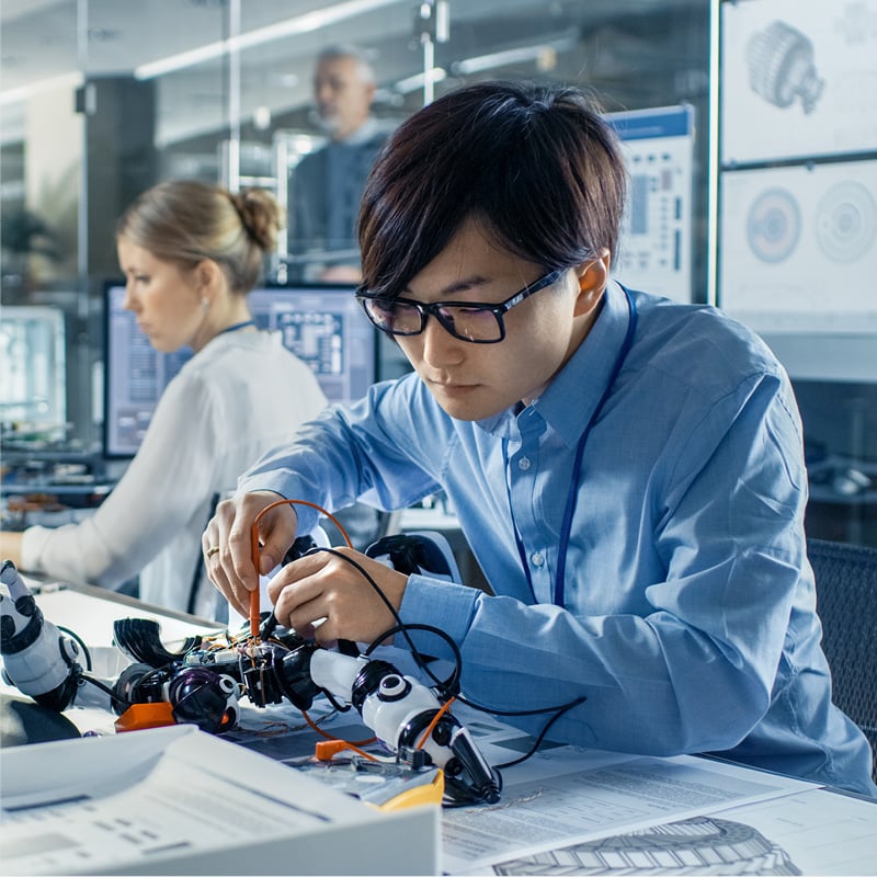 Scientist at work to illustrate intellectual property