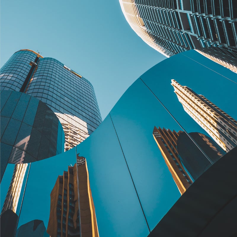 Glass buildings to illustrate transfer pricing