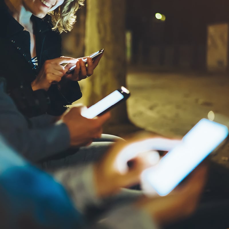 Smartphones to illustrate telecom