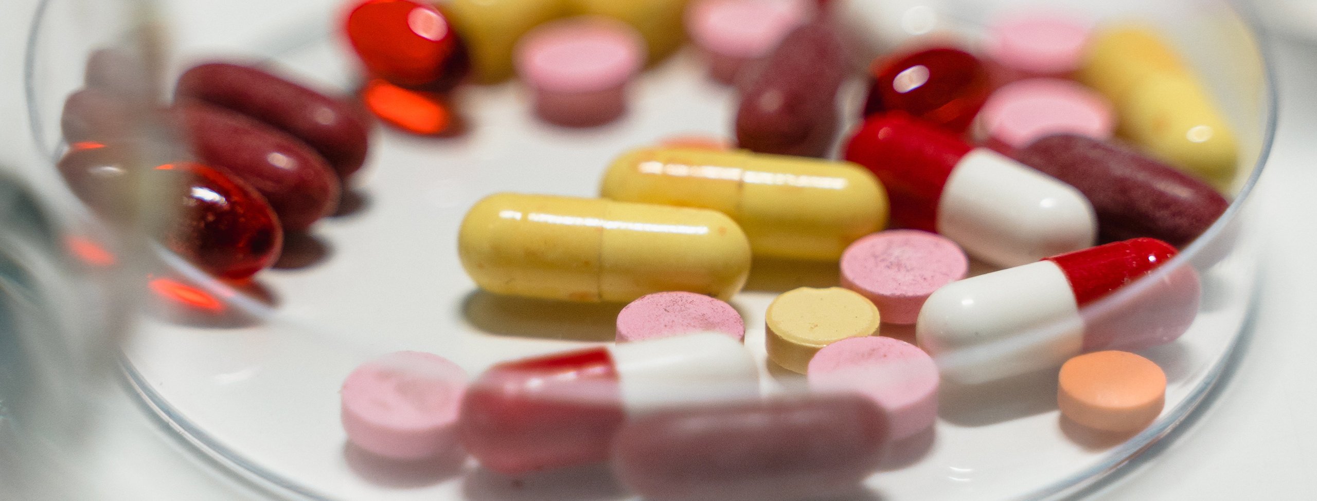 Pills in a dish