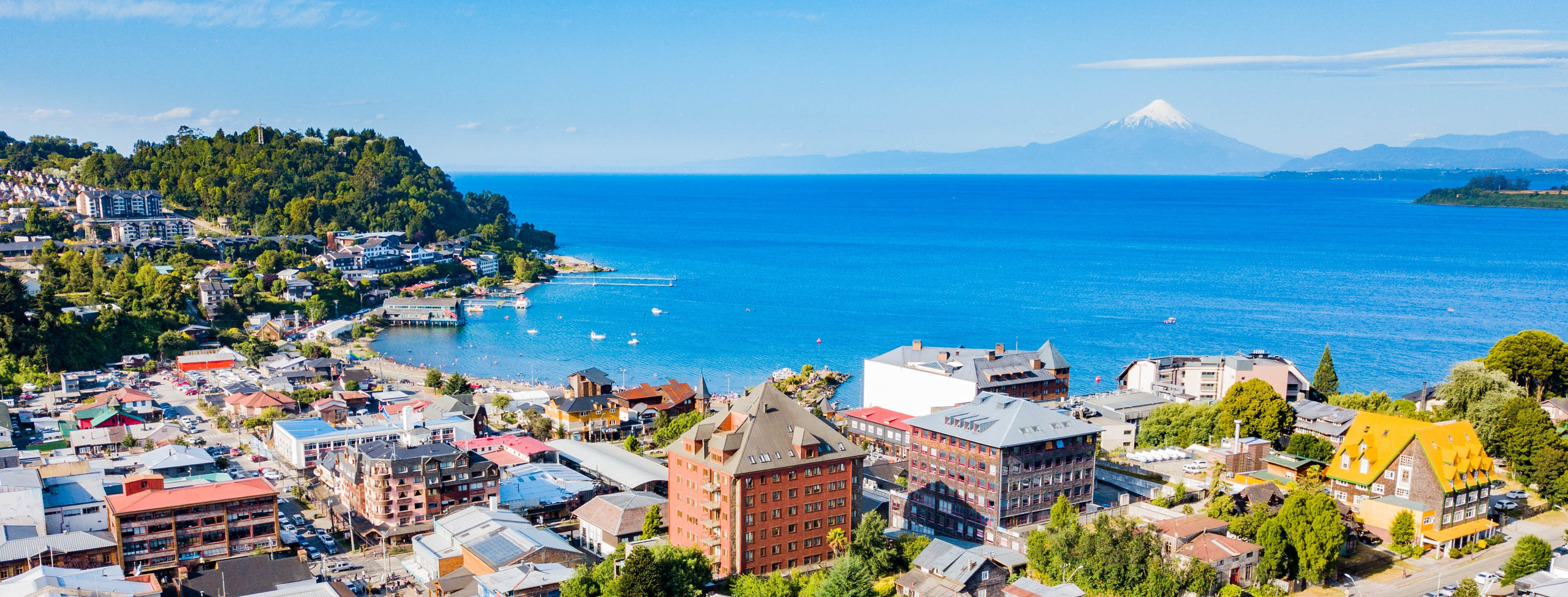 aerial view of Puerto Varas Chile