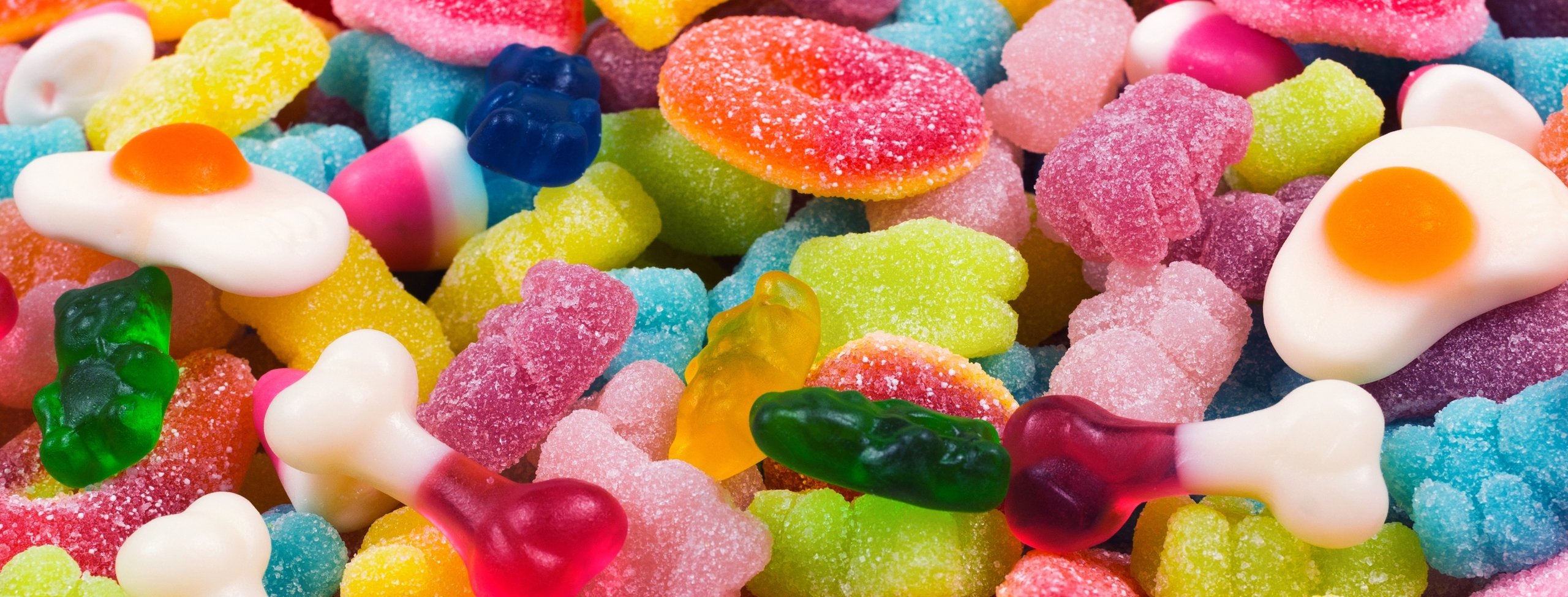 Assorted gummy candies