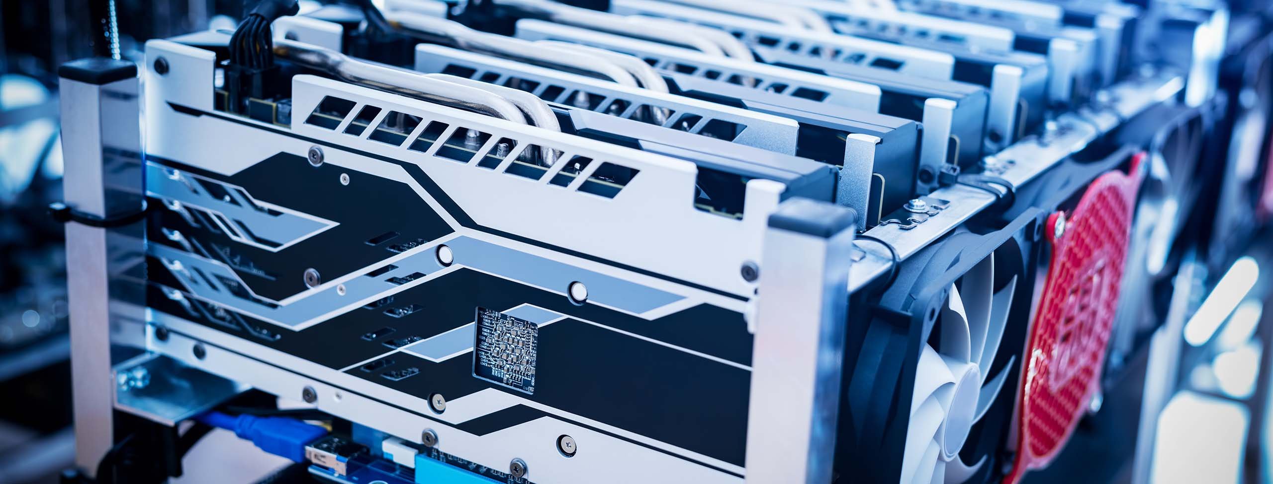 bitcoin farm side view