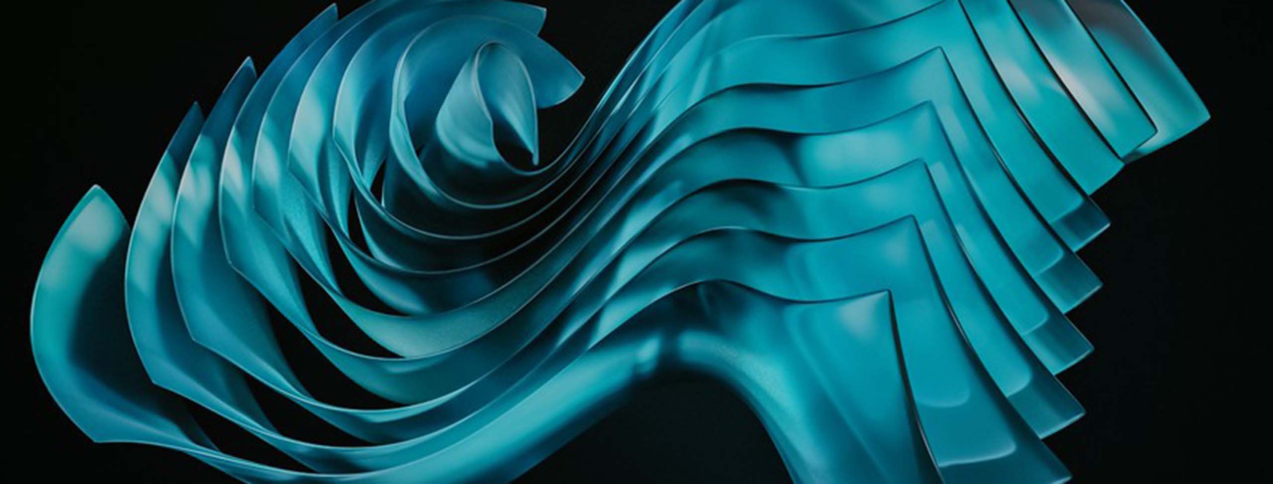 blue abstract shape 2597