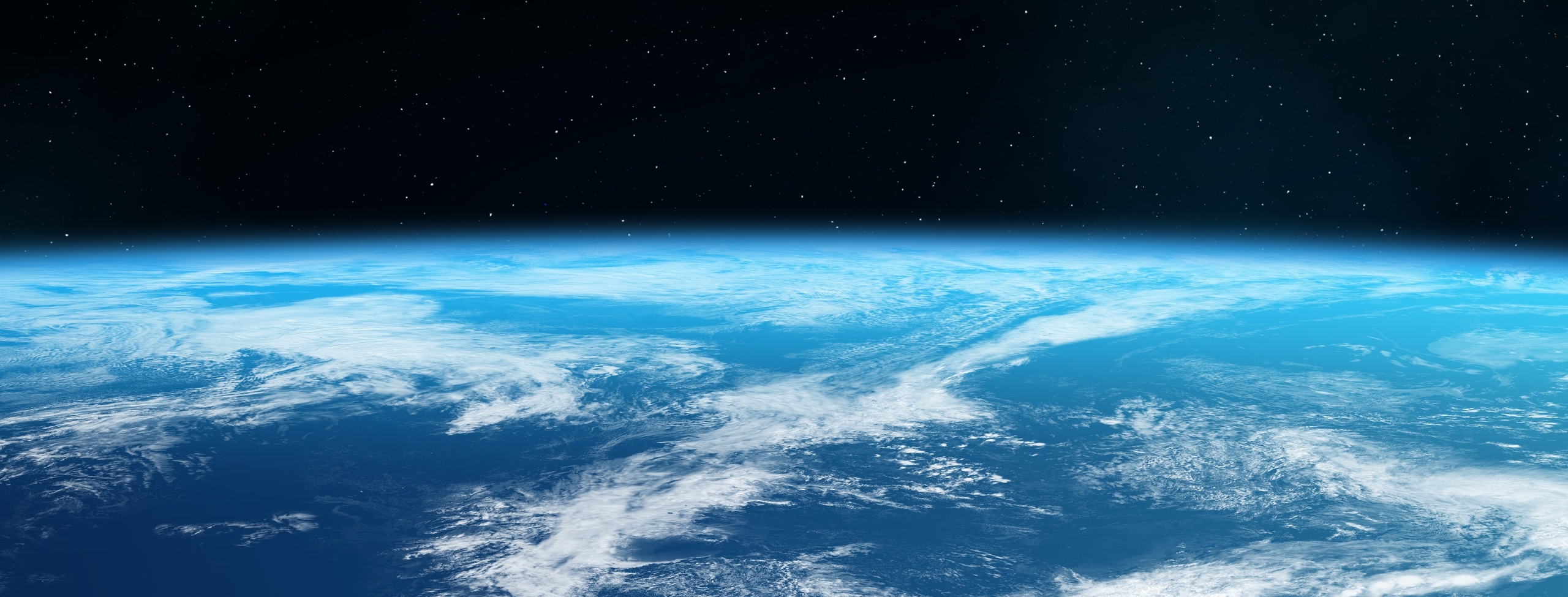 blue planet earth with world ocean