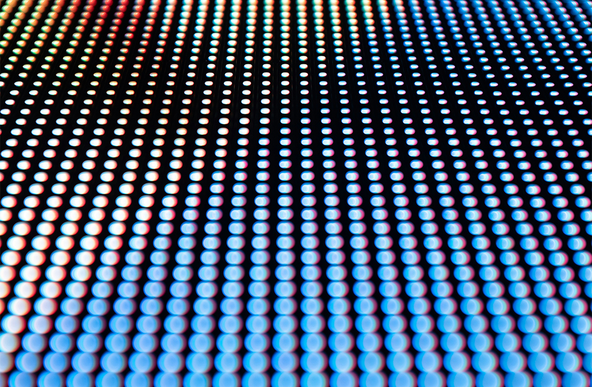 Colorful dot matrix