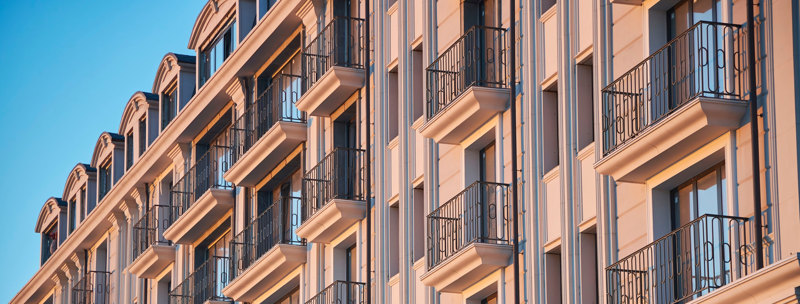 facade with balconies