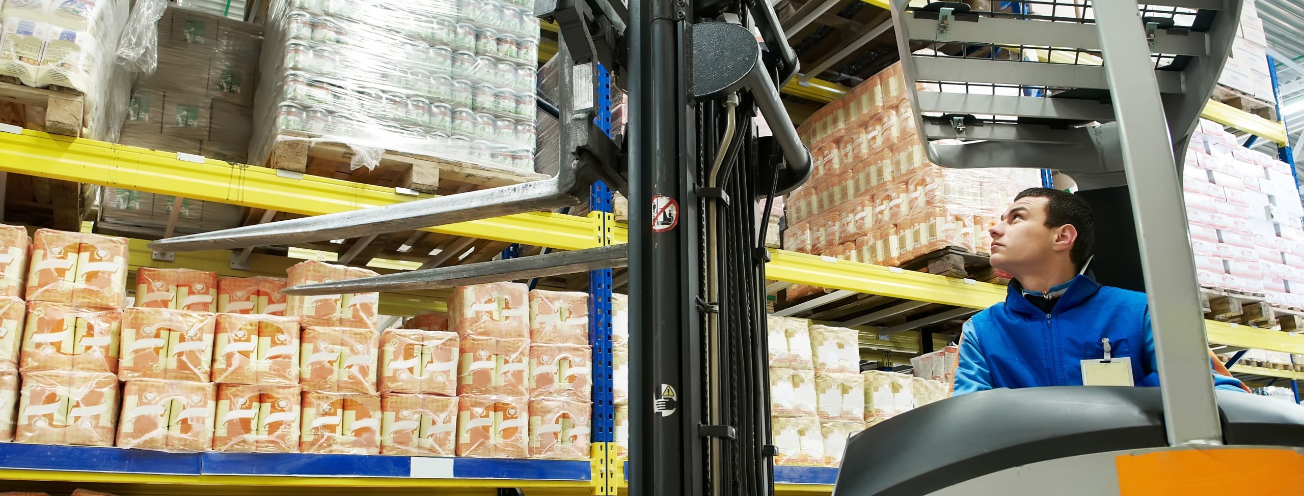 Man using a forklift