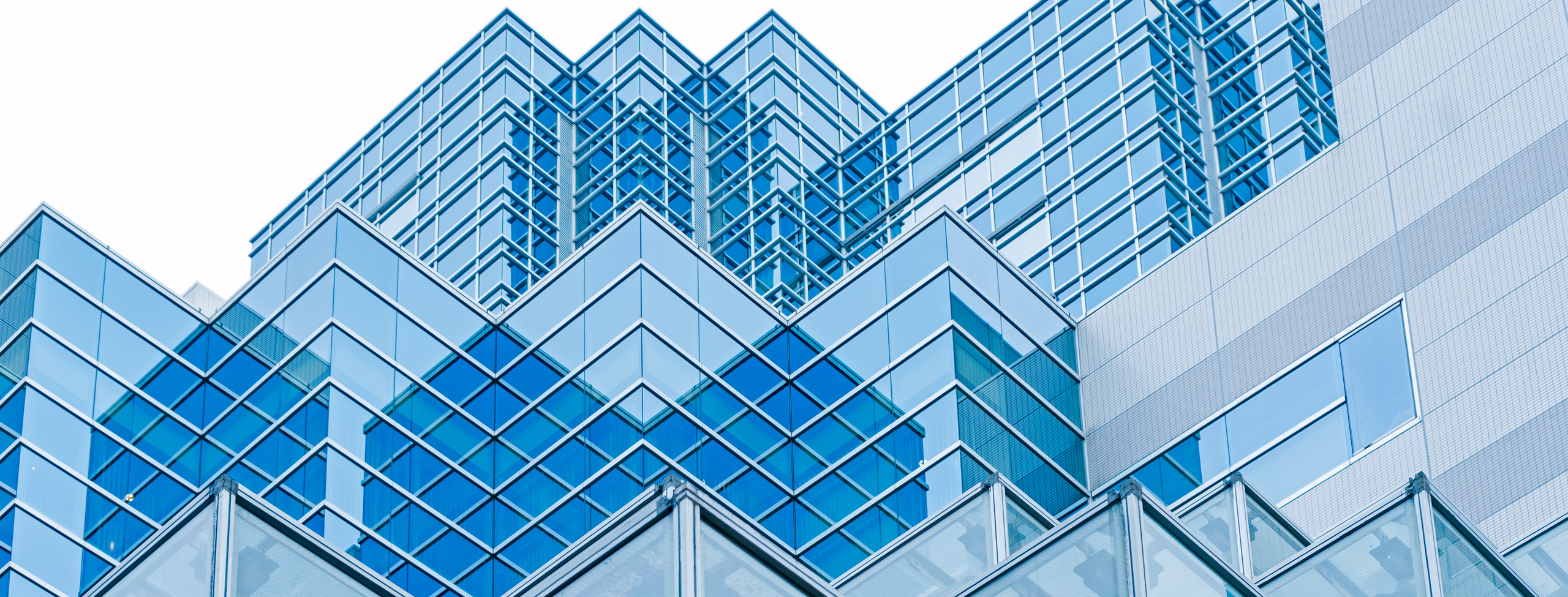 Glass building detail in Tokyo