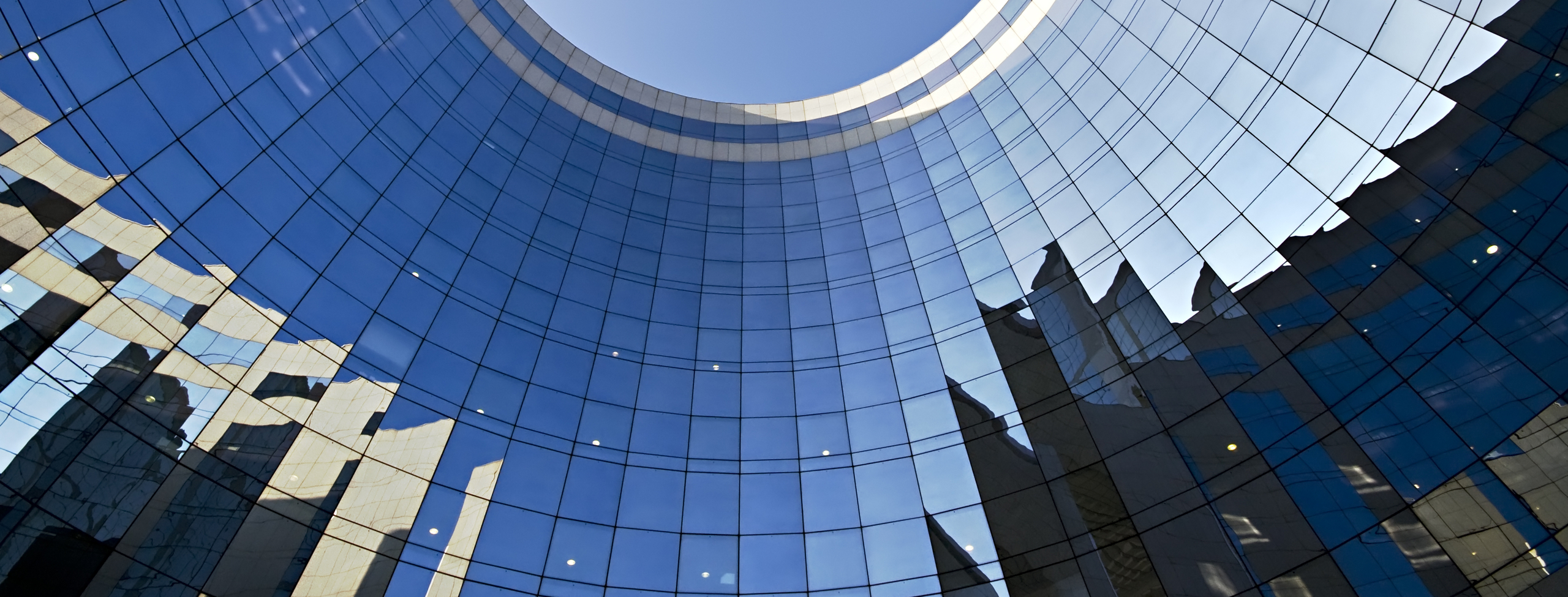 glass building reflection