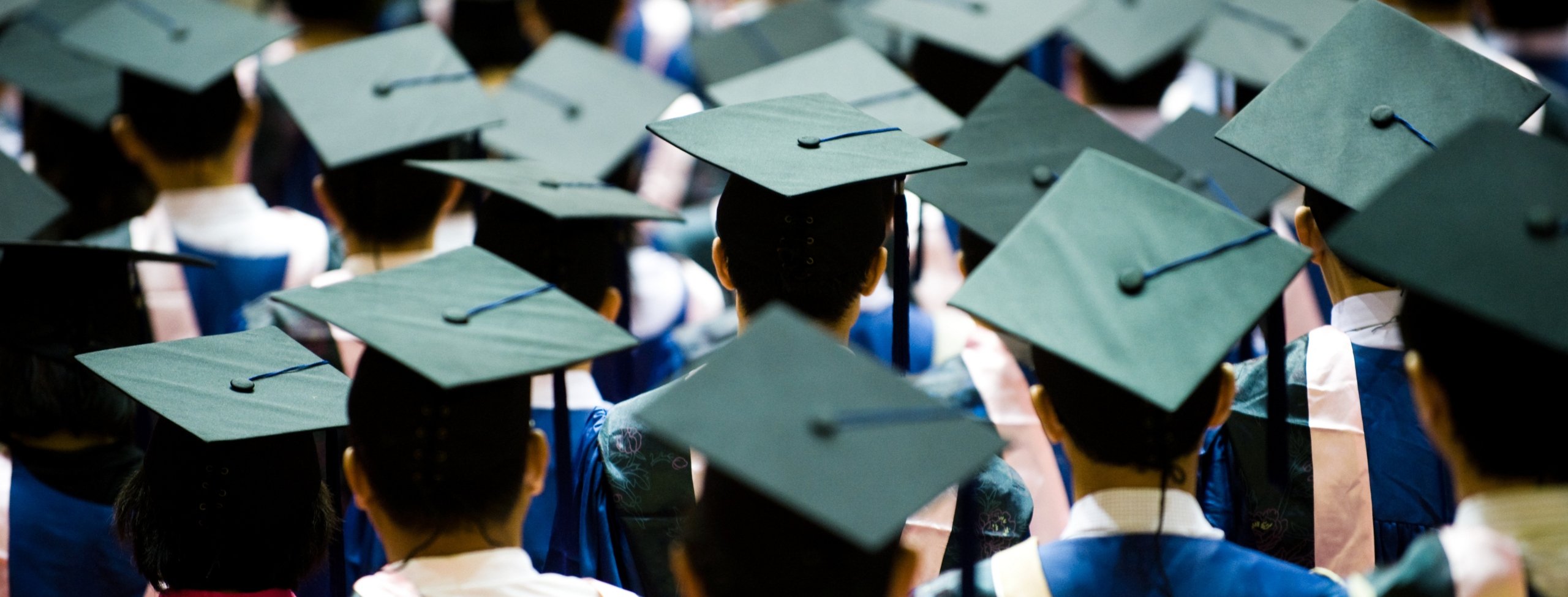 Students at graduation