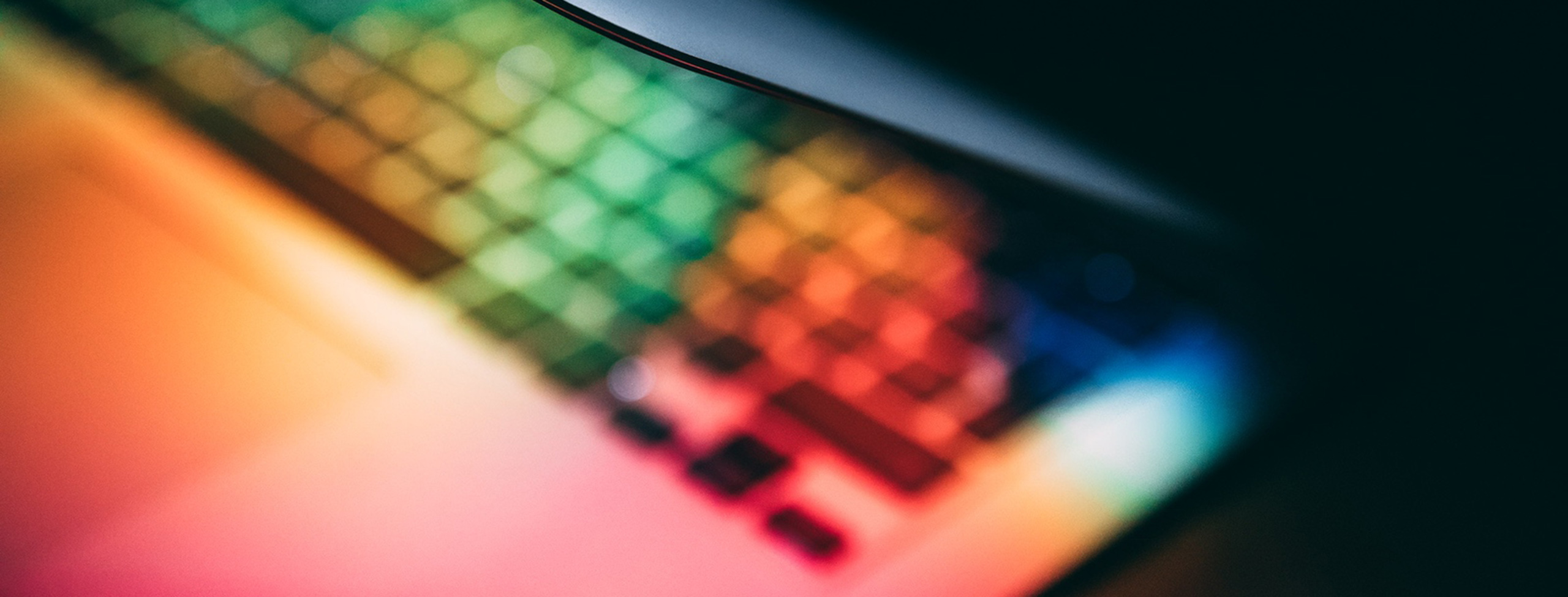 Laptop detail out of focus