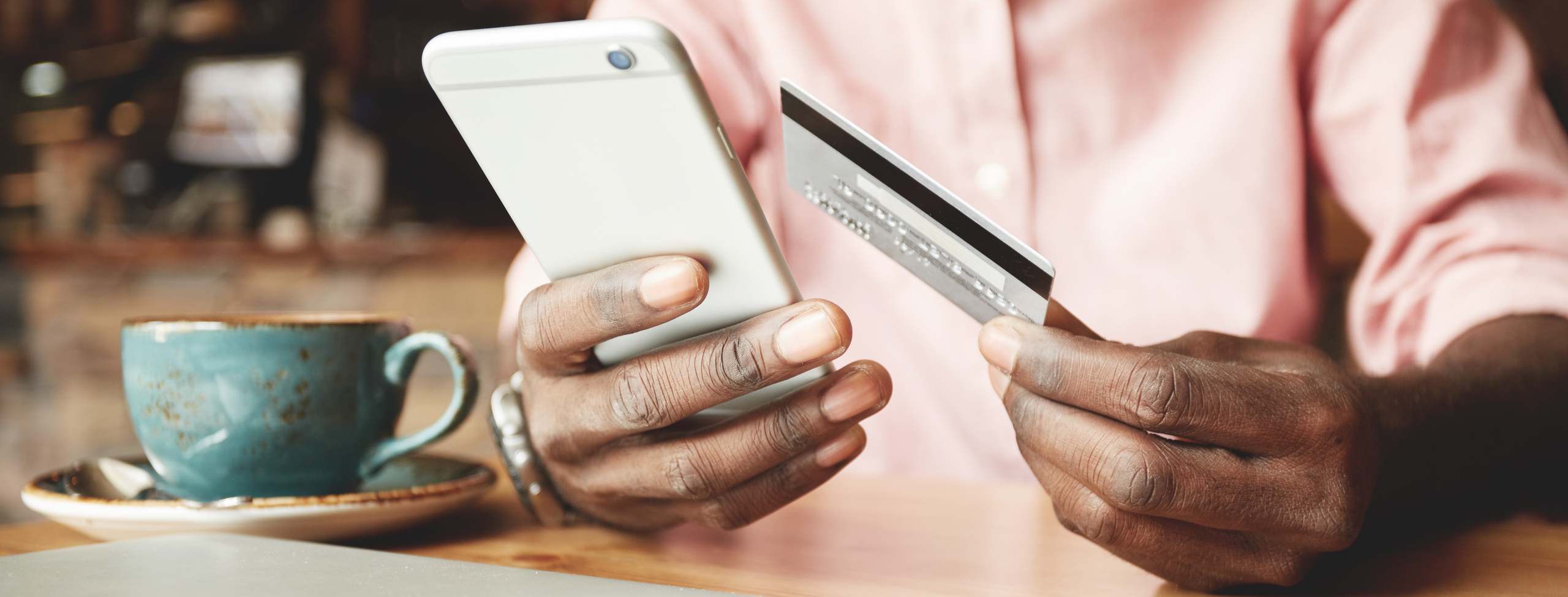 man making an e-payment