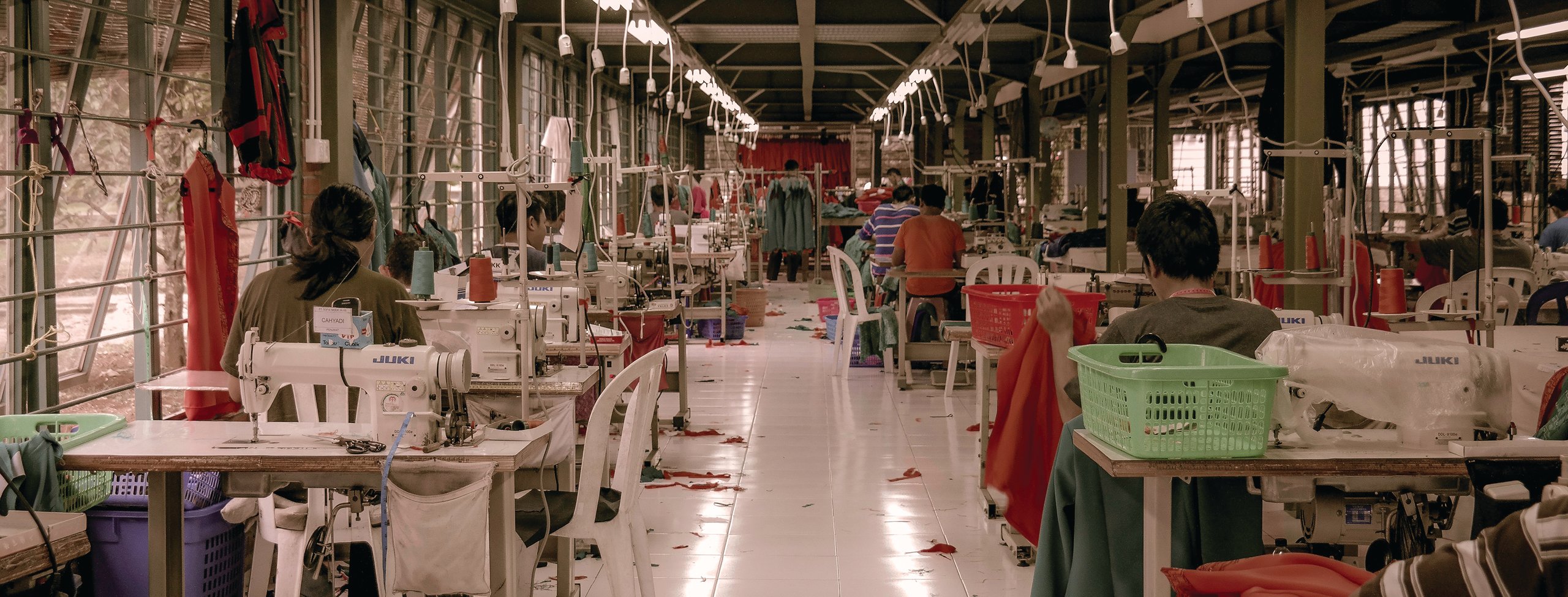 People working in a factory