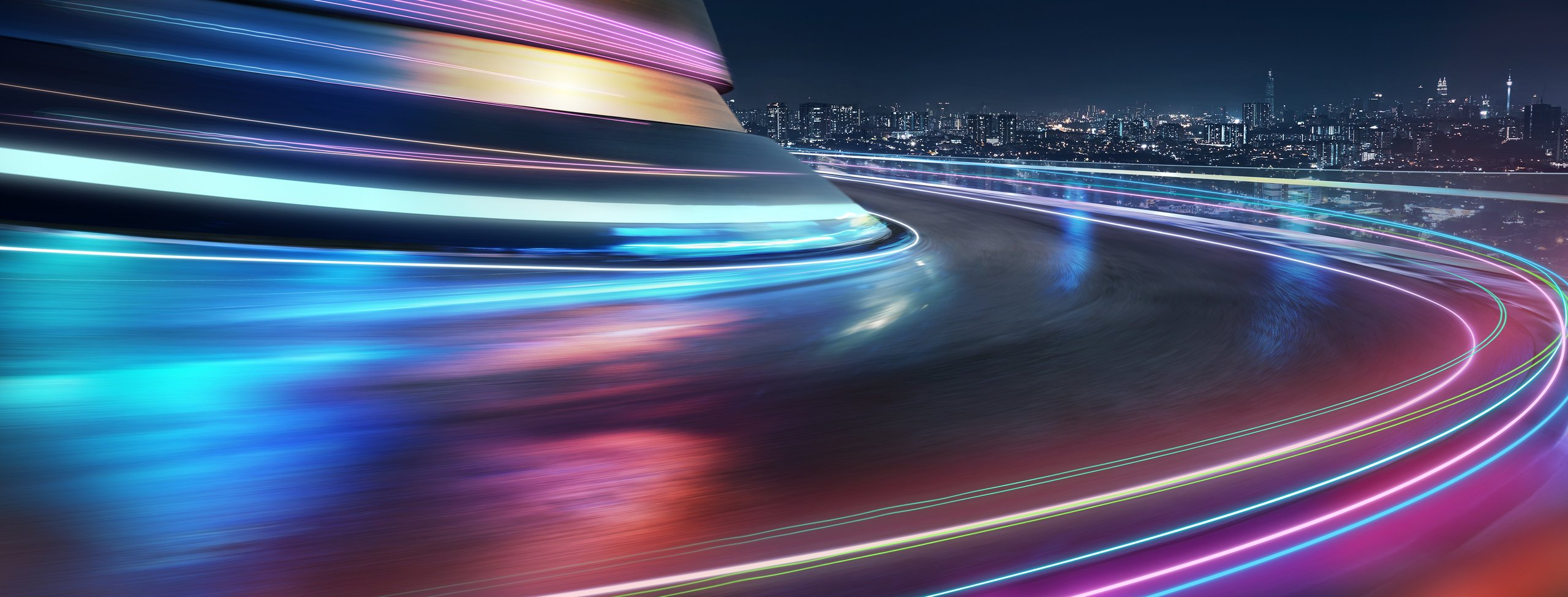 neon light motion effect