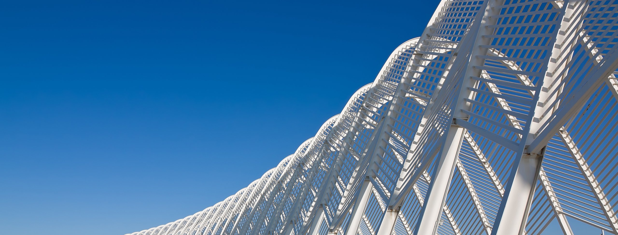 steel archway in Greece