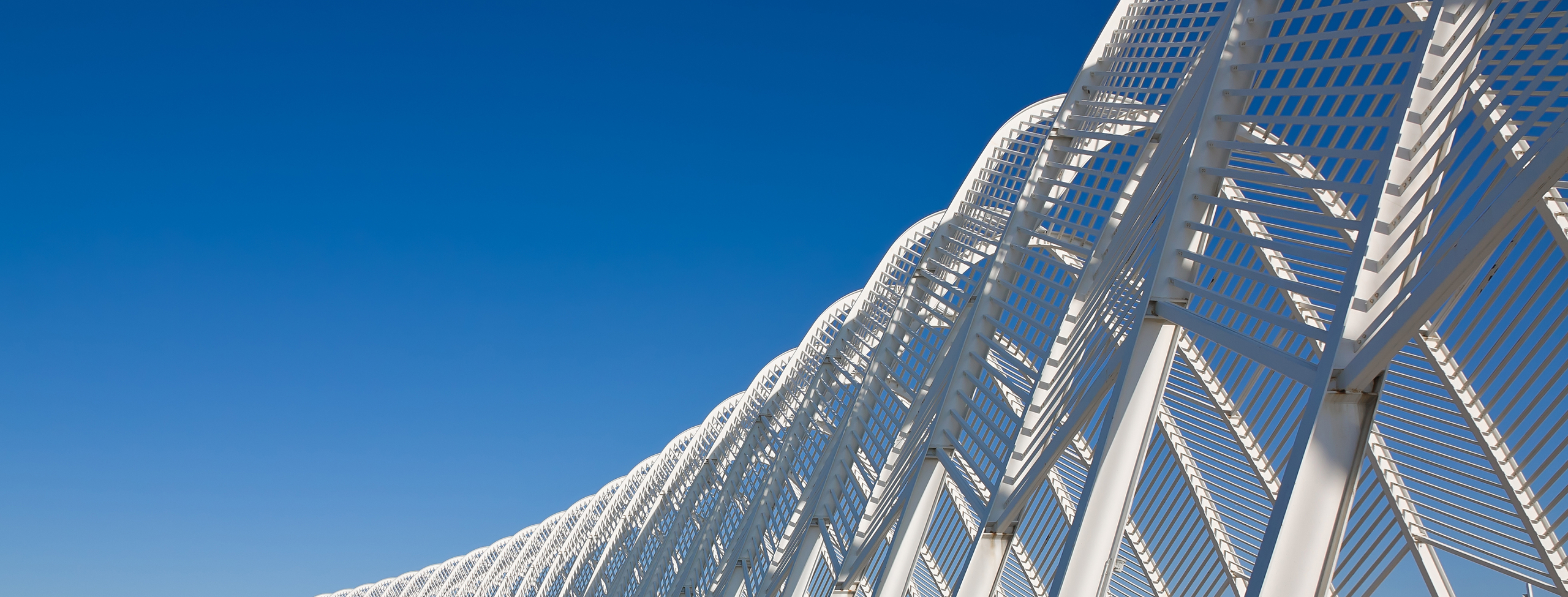 steel archway in Greece