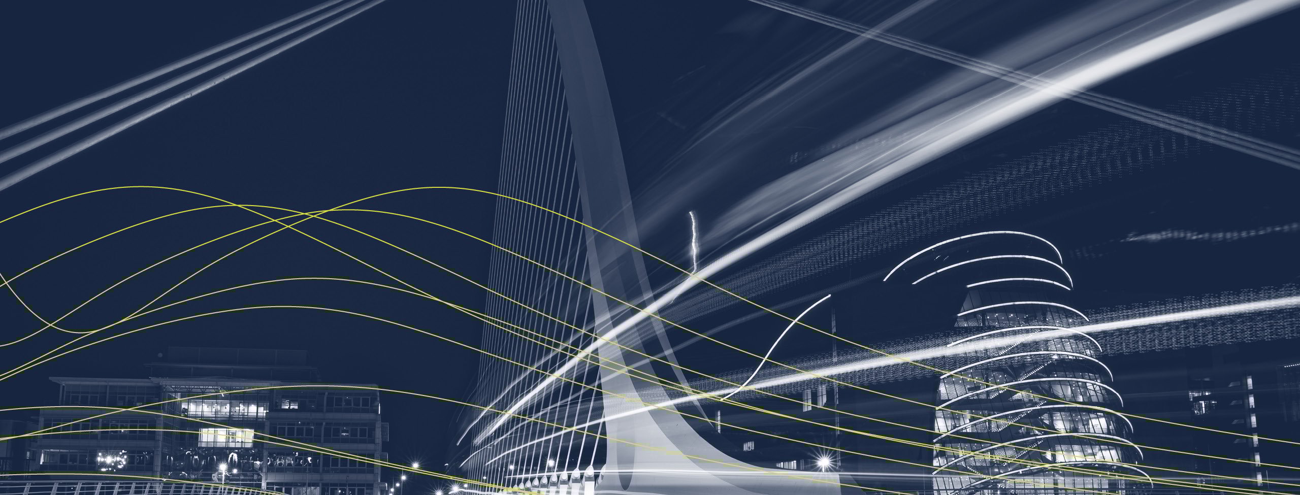 Abstract view of Dublin bridge