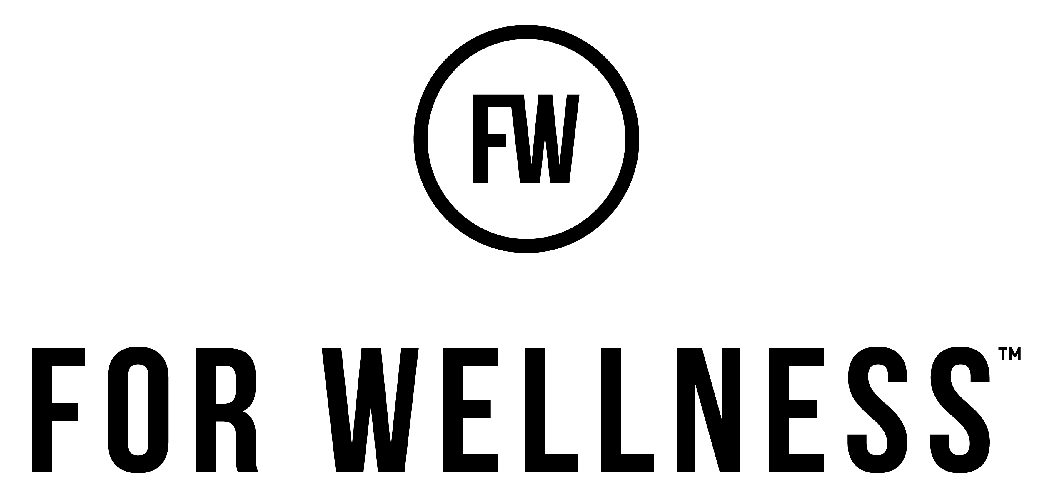 For Wellness_Icons Black_Logo Lockup