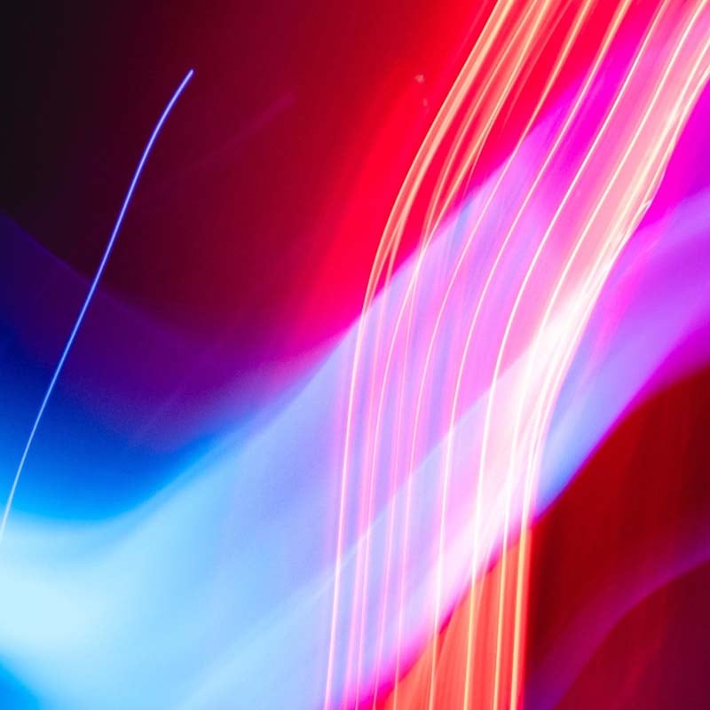 Abstract blue and purple lights square