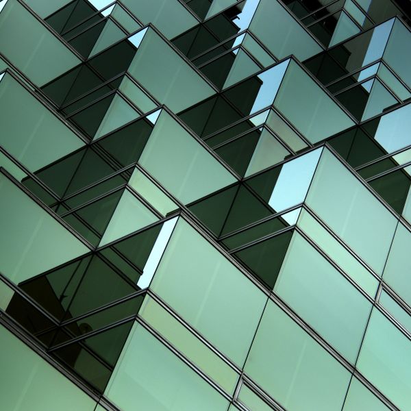 Glass cube architecture