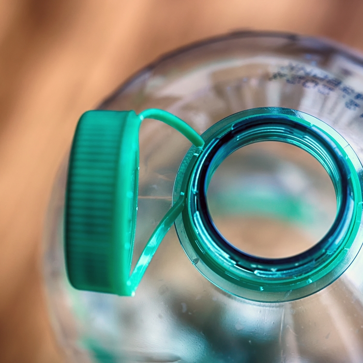 green plastic bottle