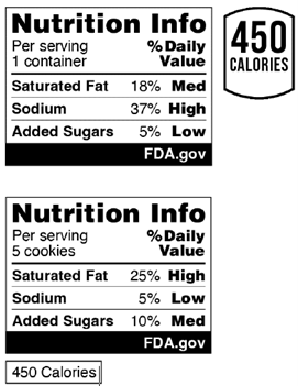 Nutrition Info box