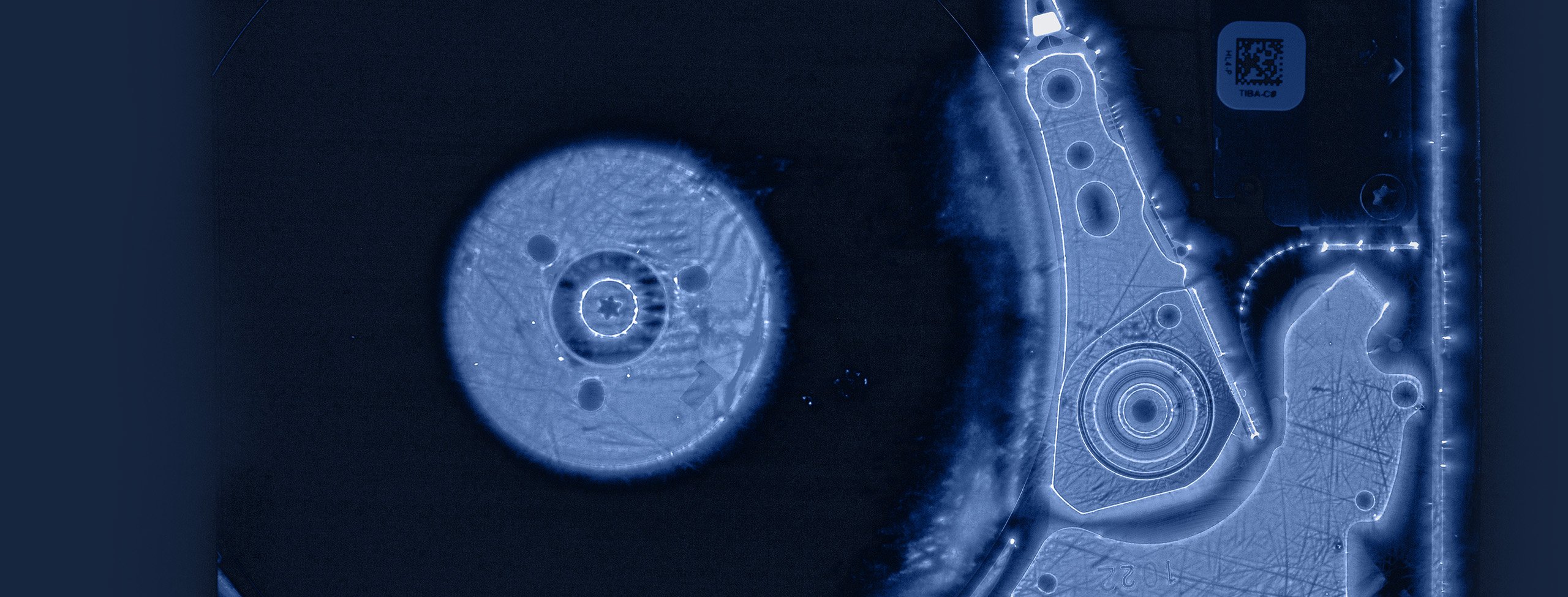 X Ray disc image to illustrate data