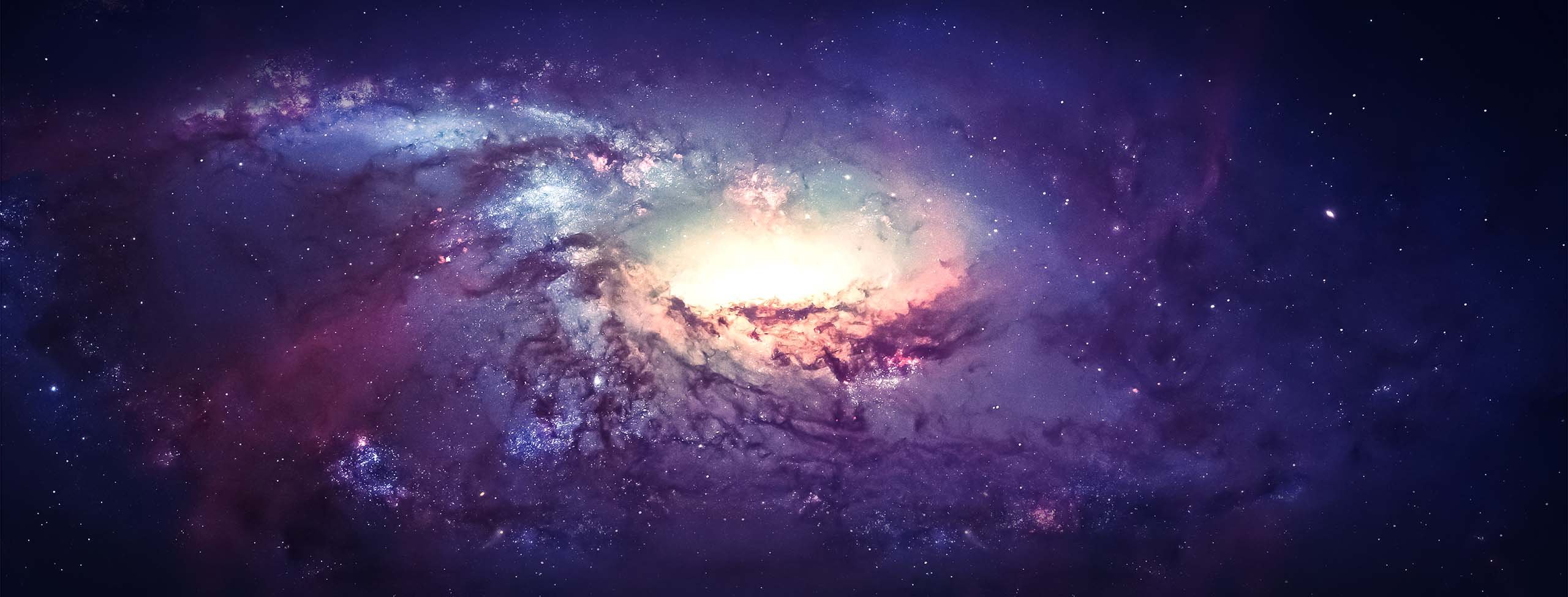 Galaxy in space 2560x975