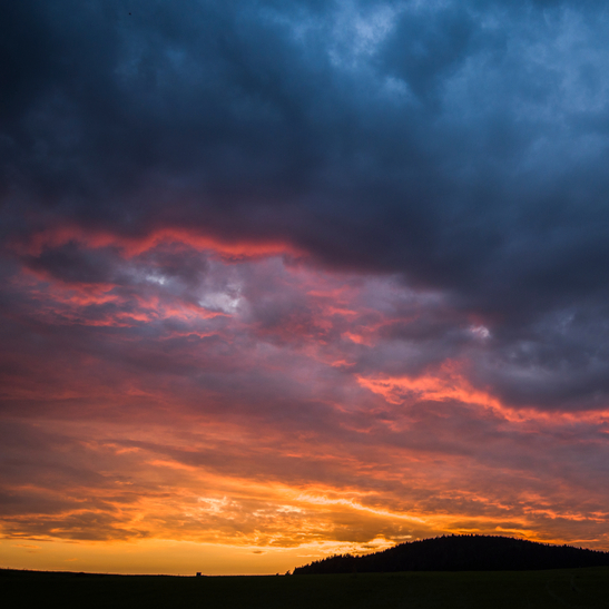 Stormy sunset
