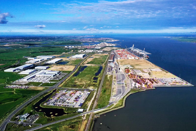Aerial shot of London Gateway