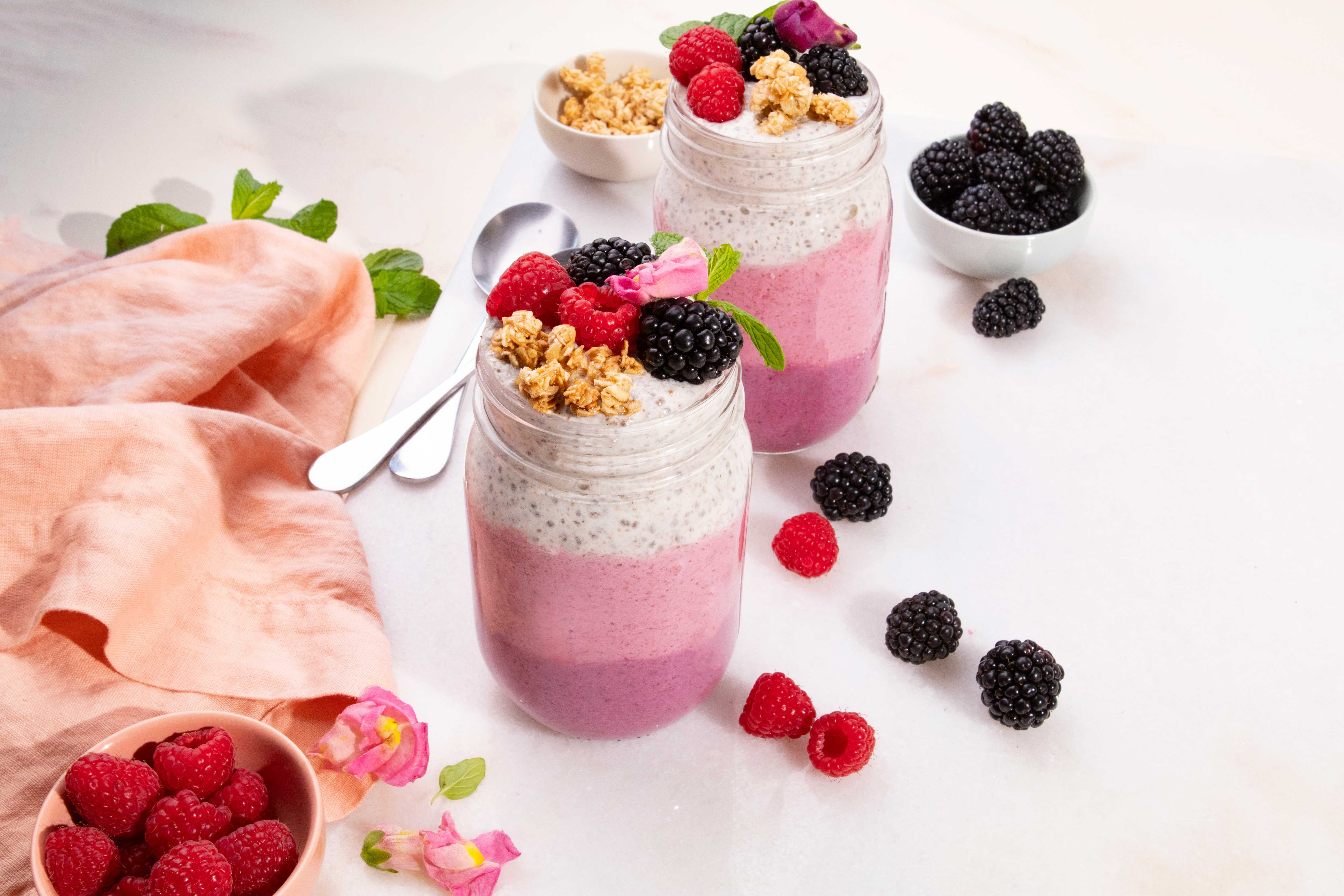 Ombre Chia Parfait with Fresh Berries | Driscoll's
