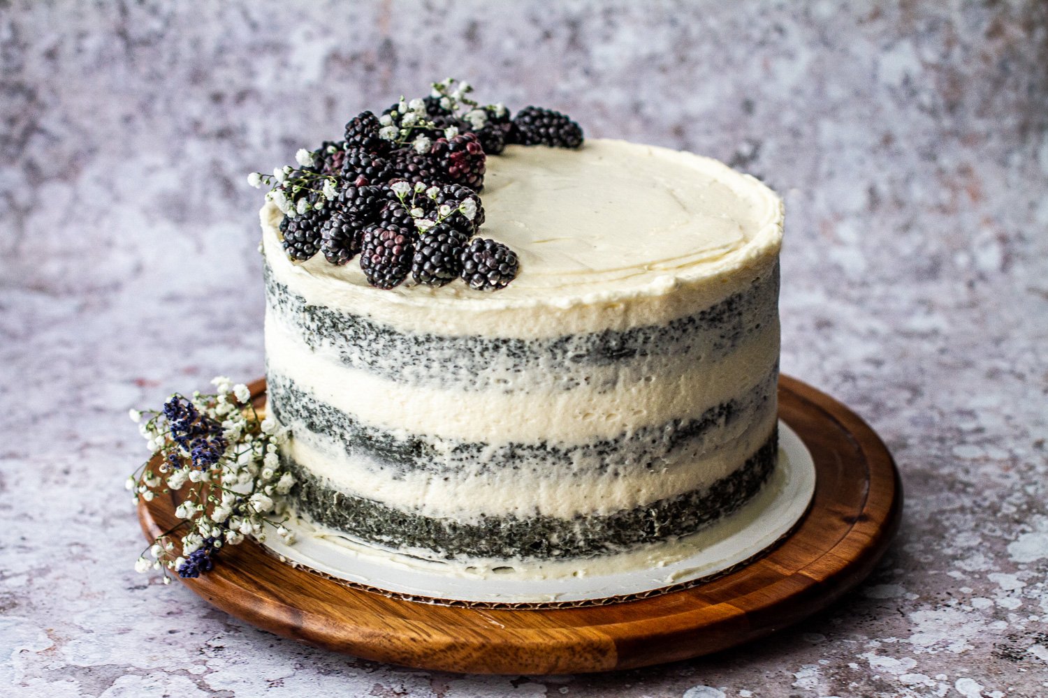 Blackberry Naked Cake with Cream Cheese Frosting | Driscoll's