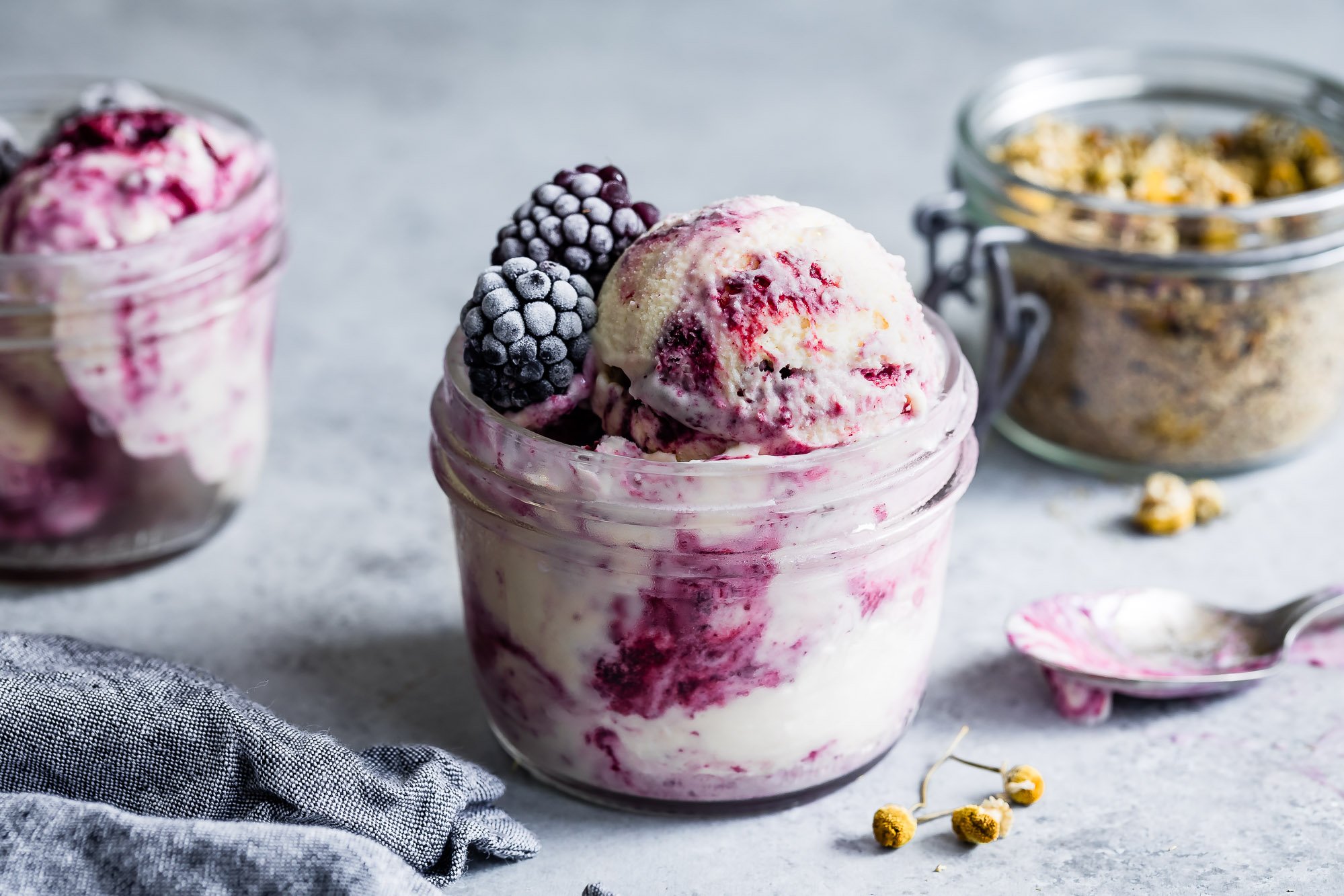 Blackberry Ice Cream with Chamomile | Driscoll's