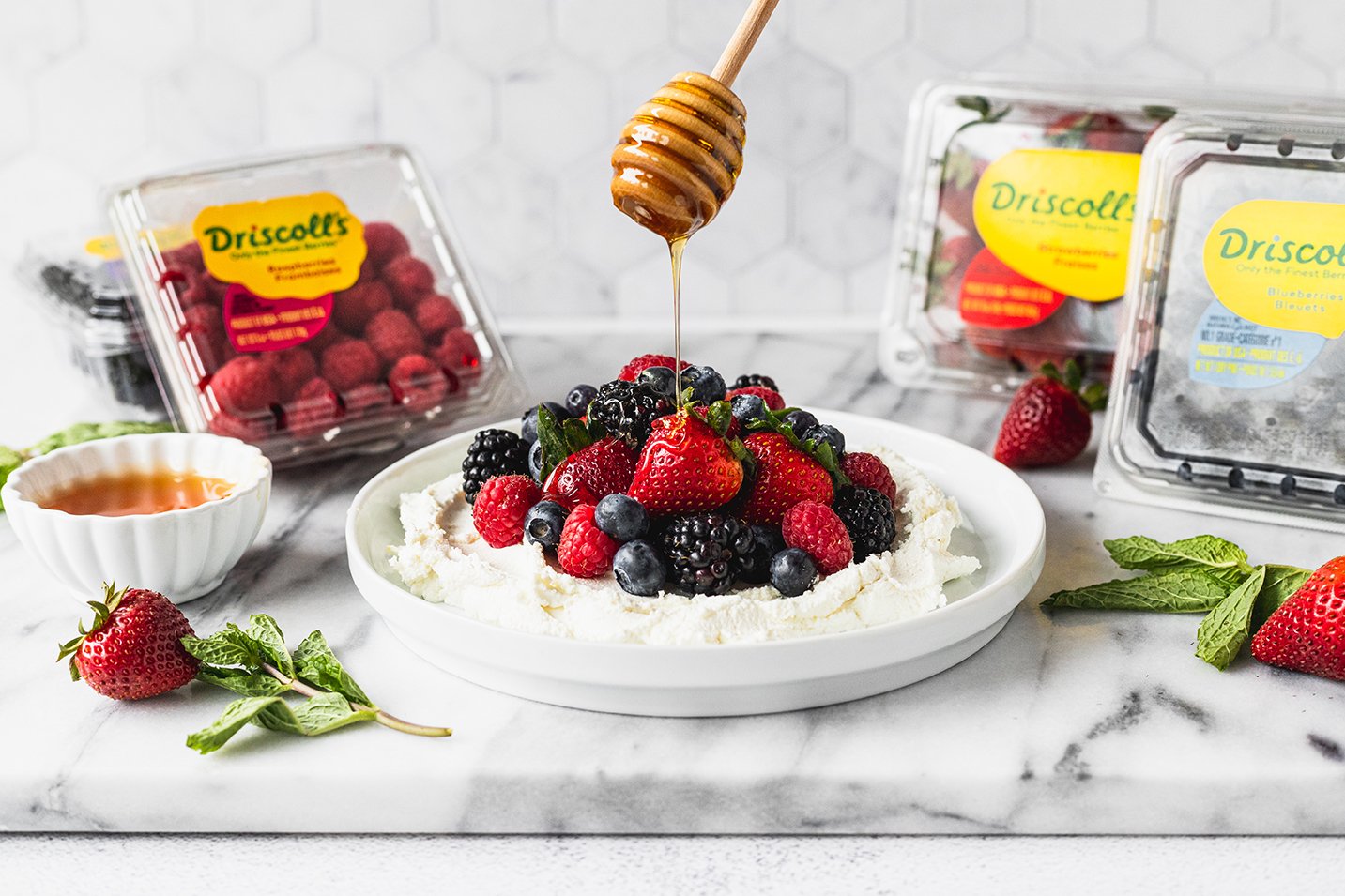 Goat Cheese Appetizer with Mixed Berries | Driscoll's