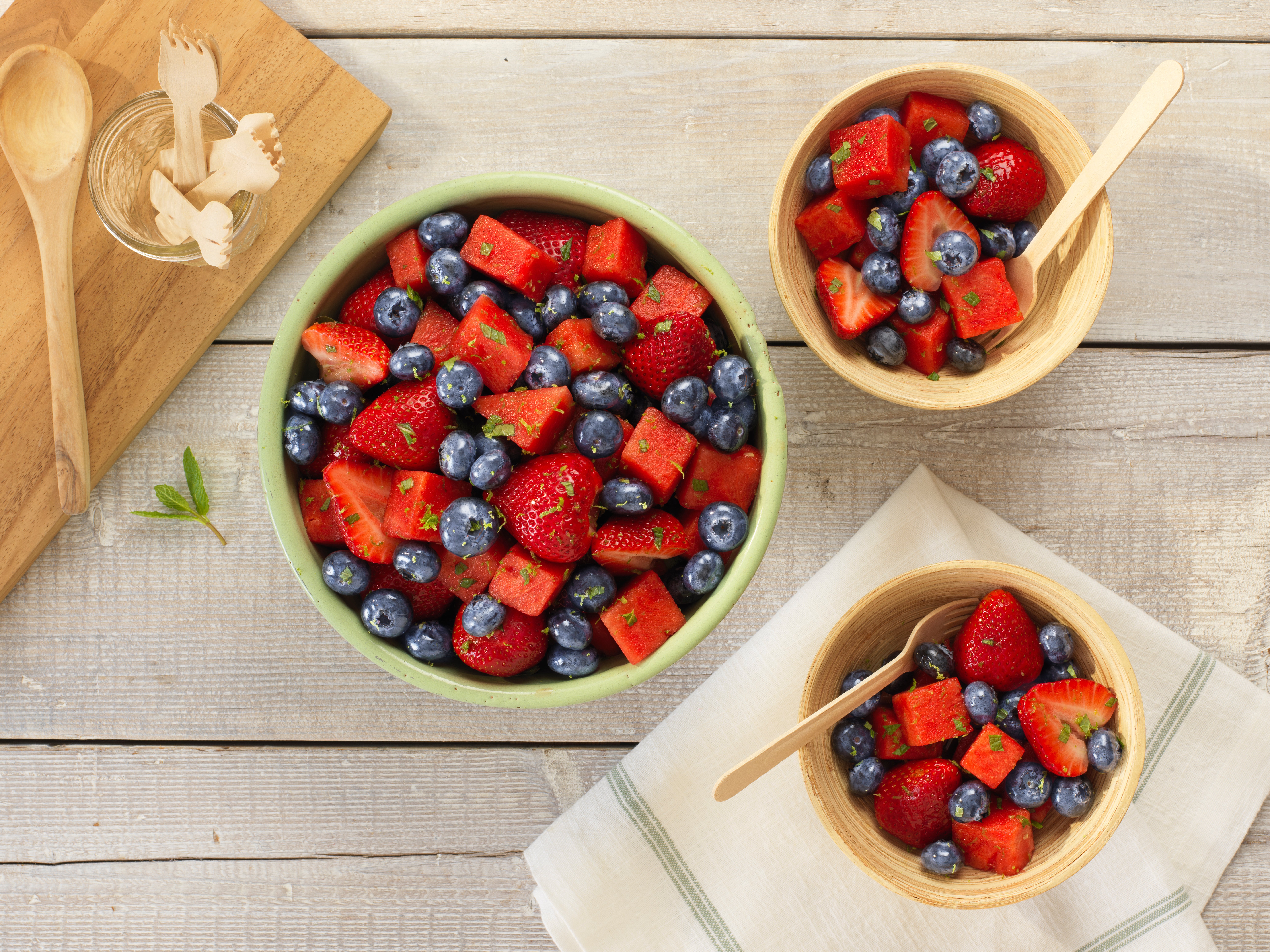 Strawberry and Blueberry Watermelon Mint Salad | Driscoll's