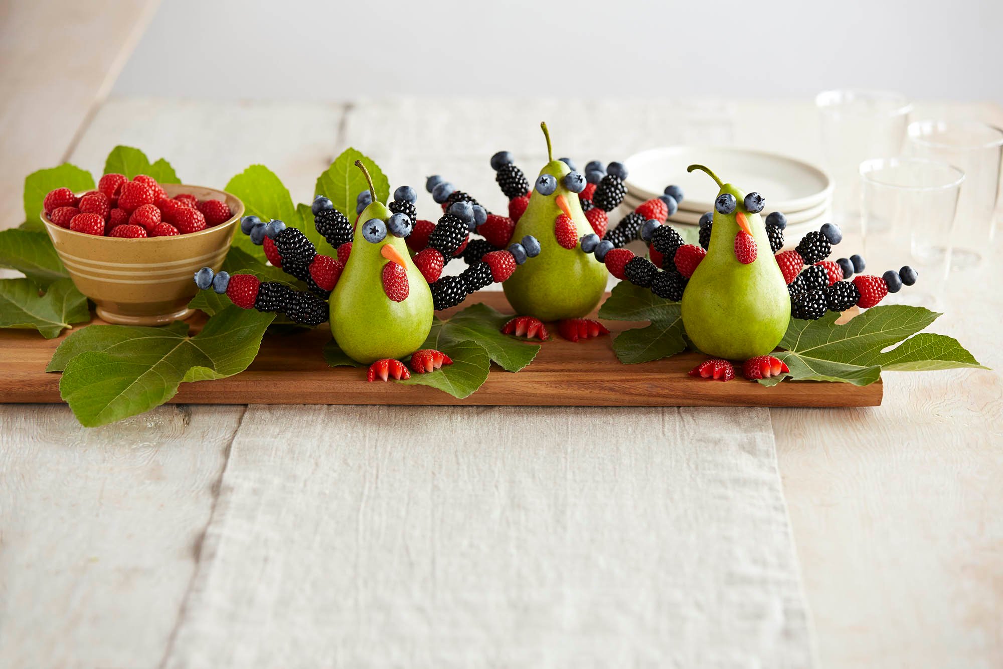 A "Pear" of Berry Turkeys