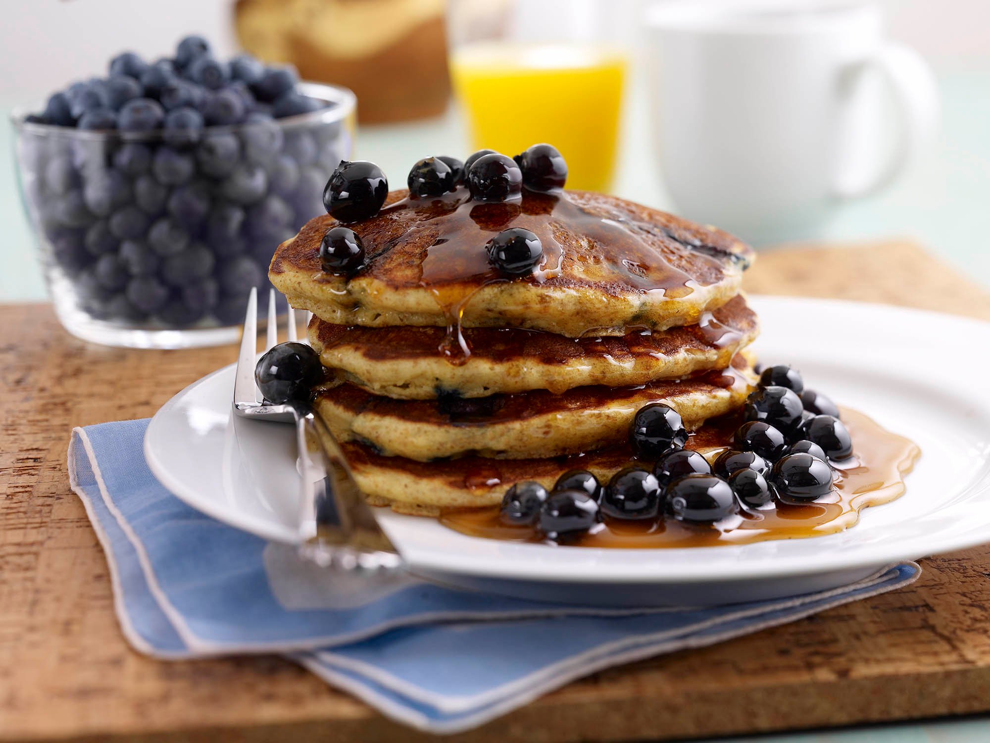 Blueberry Whole Wheat Pancakes | Driscoll's