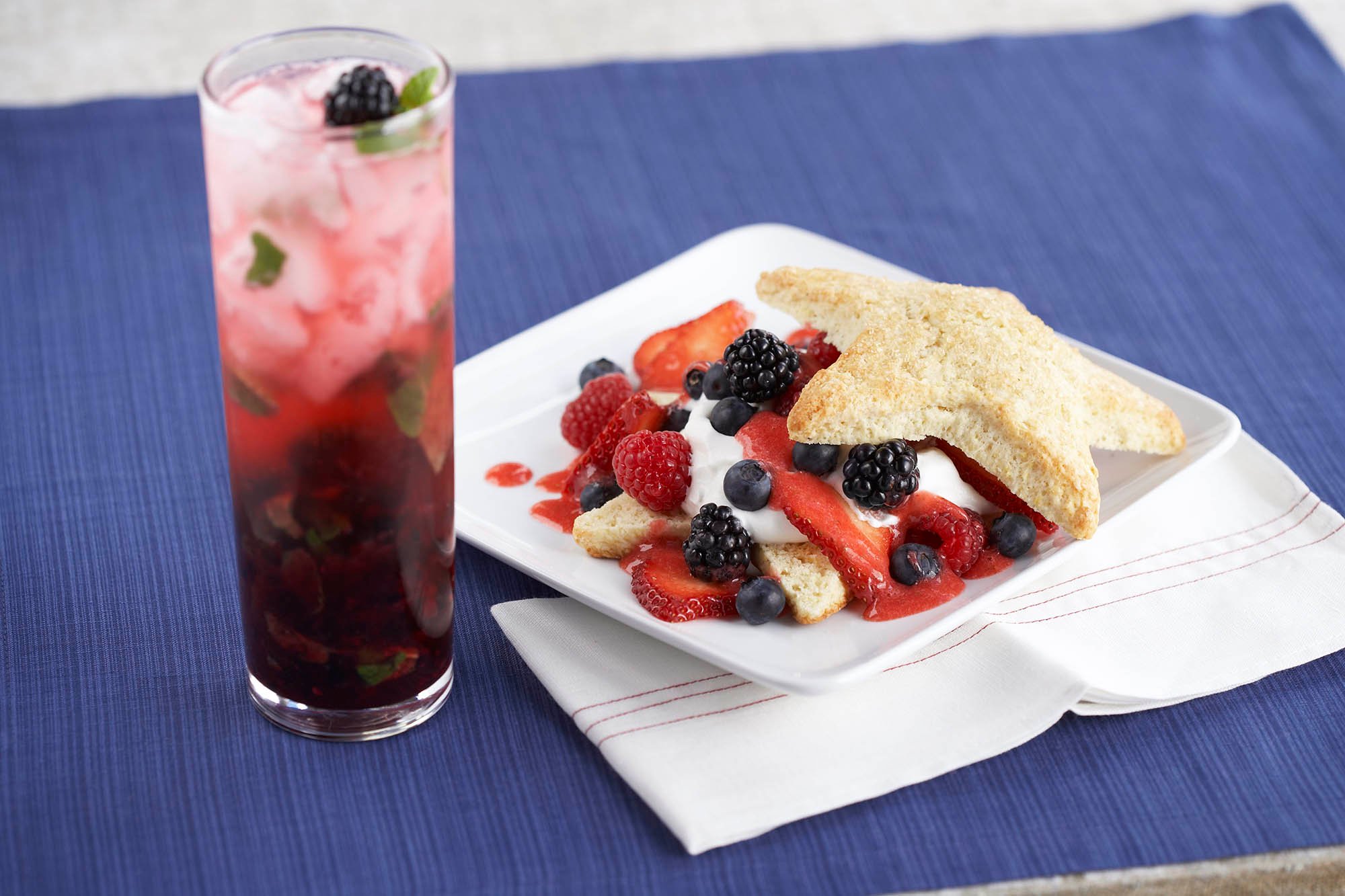 Red White and Blueberry Shortcakes | Driscoll's