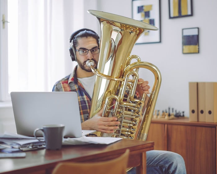Tuba practice