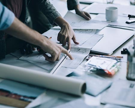 Architects working together