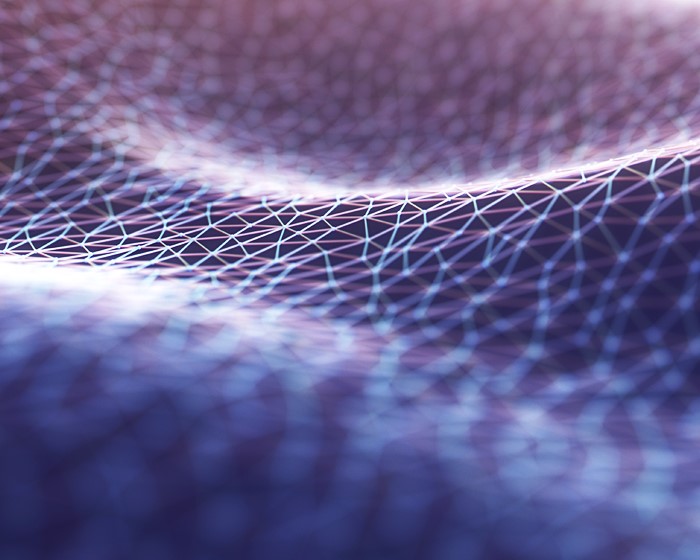 abstract blue and purple interconnected lines