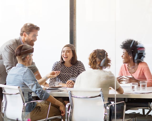 coworkers in a meeting