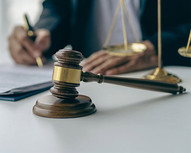 gavel from courtroom