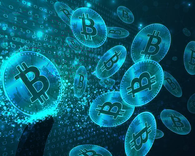 blue bitcoins 