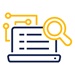 icon representing looking at data