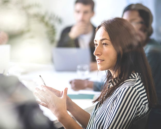 woman in meeting
