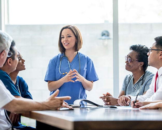 nurse doctor business meeting healthcare