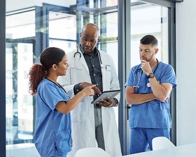 hospital workers planning