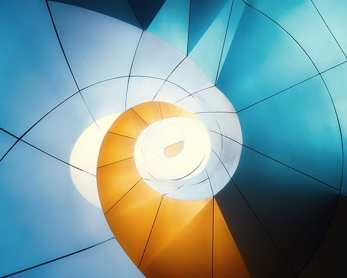 abstract blue and yellow